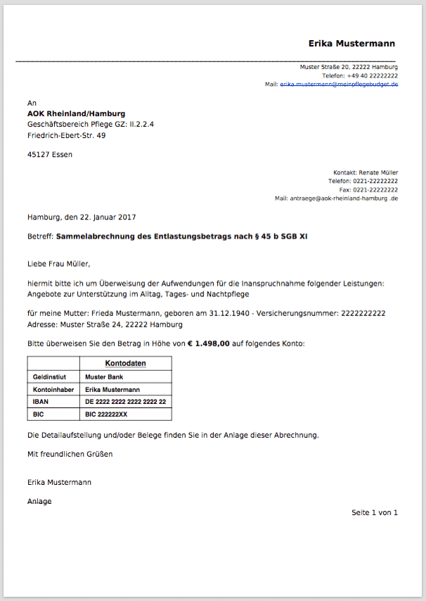 Vollmacht Krankenkasse Aok Muster Pdf